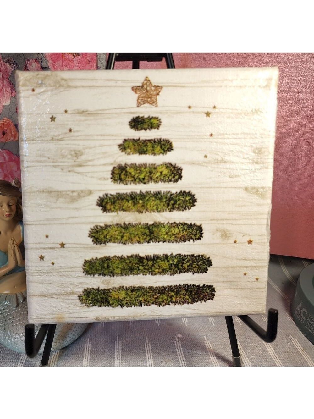 DECOUPAGE CANVAS PRINTS CHRISTMAS TREE 🎄